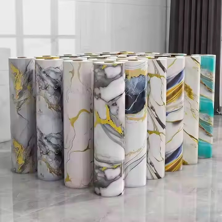 Marble Wall Panels – Self-Adhesive Waterproof Wallpaper for Elegant Interiors