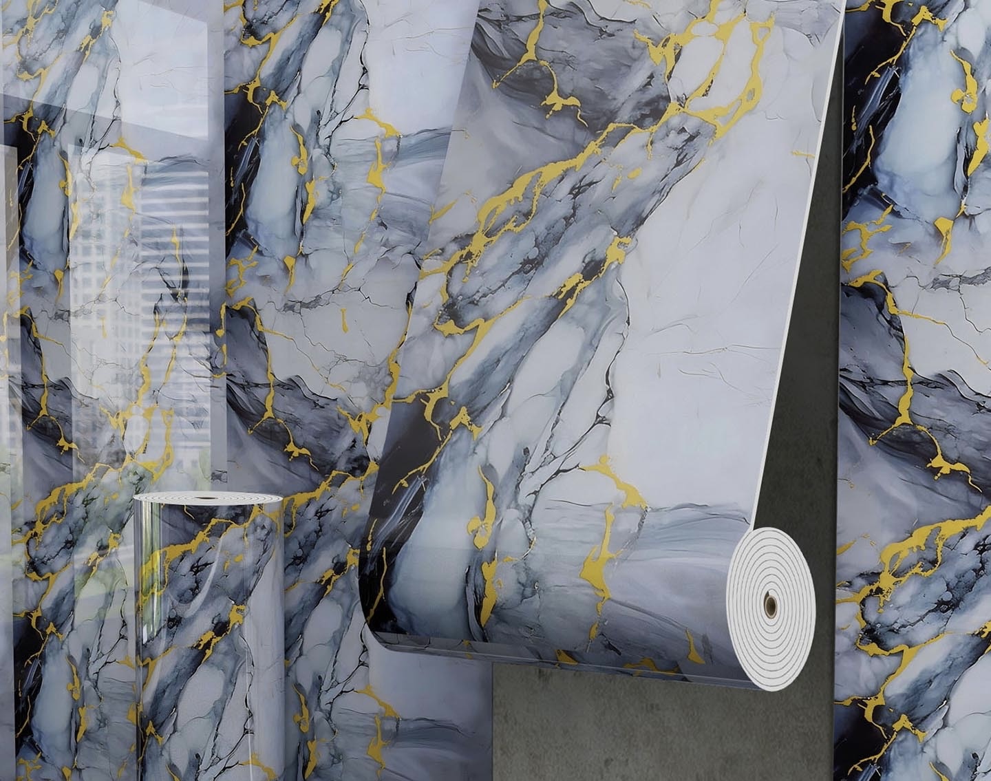 Transform Your Walls with Premium Marble Self-Adhesive Waterproof Panels